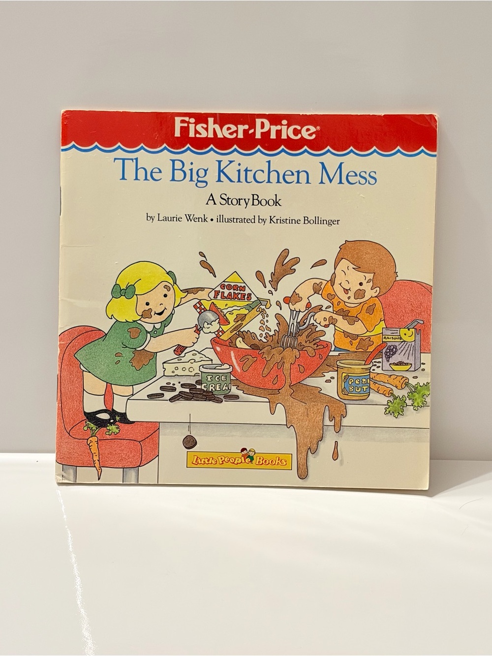 Vintage Fisher-Price Little People Books “The Big Kitchen Mess” Toddler Baby Kid